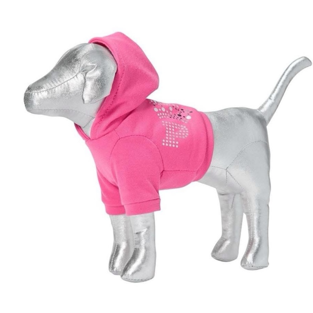 PINK Victoria's Secret Metallic Dog with Hoodie